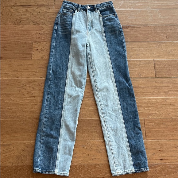 PacSun Denim - PacSun 90’s Boyfriend Two-Tone Blue Denim Jeans 26